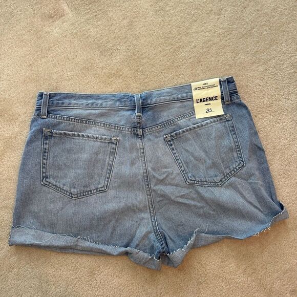 Women’s L’agence Jazz High Rise Jean Shorts with cuff Sz 33 NWT - Picture 4 of 4